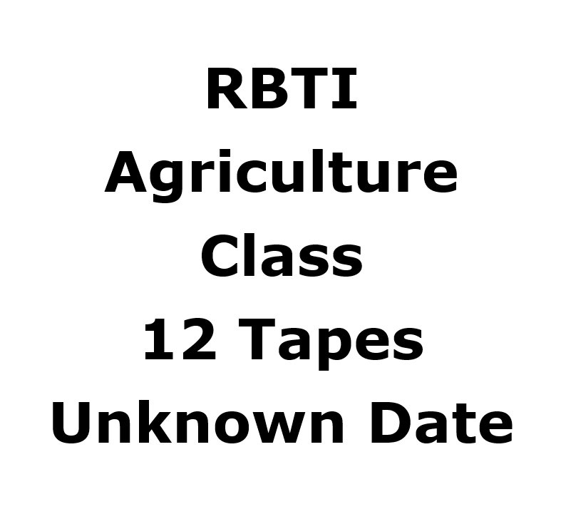 RBTI Agriculture Class