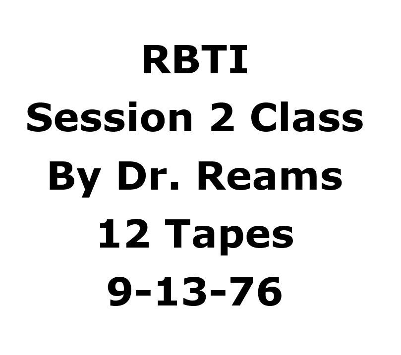 RBTI Session 2 Class